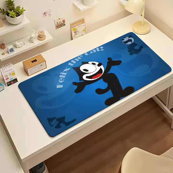Alfombrilla Para Ratón F-Felix Dibujos Animados El Gato C Non-slip Accesorios Para PC Y Laptop Alfombrilla De Goma Para Escritorio Y Teclado Decoración Para Juegos Tamaño Grande - 1