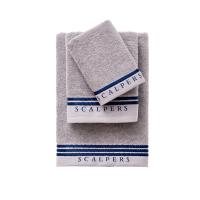 Set toallas de baño (tocador 30x50cm + manos 50x90cm + baño 70x140cm) 450GSM en algodón varios colores Scalpers Home - details 17
