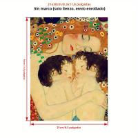 Pintura En Lienzo De Gustav Klimt 'Madre Y Bebés' 1pc Arte De Pared Moderno Para Decoración De Dormitorio Y Sala De Estar - details 3
