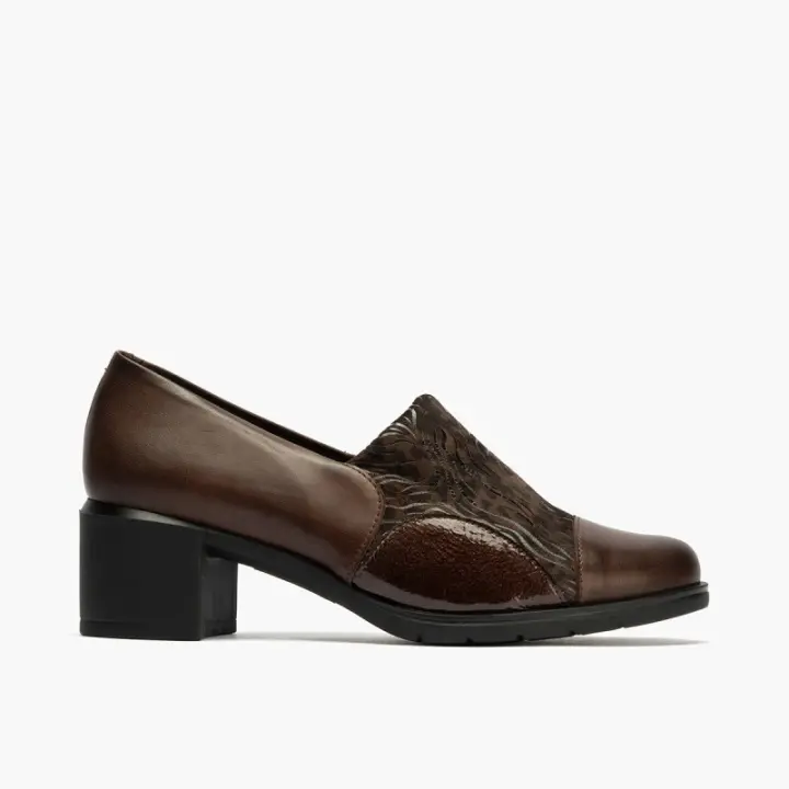 Zapatos casual mujer PITILLOS 10743 MARRON ZAPATO ABOTINADO LYCRA MARRON 36816 25I - 1