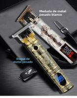 Nueva Tijera De Pelo Para Hombres Barbería Clipper De Afeitadora Eléctrica Máquina De Corte De Pelo Para Barba Y Cabello Incluye Batería Y Indicación De Carga - details 5