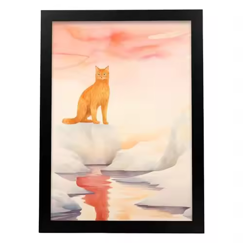 Nacnic El Tigre Lamina - Animales Impresos Poster - Cuadros Decorativos Estéticos - 1