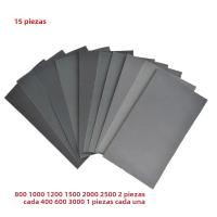 Papel De Lija Para Coche 90 Piezas 230x93mm 400 600 3000 800 1000 1200 1500 200 0 2500 Grados De Pulido Para Metal Vidrio Cerámica Madera Uso Wet/dry - details 8