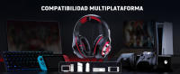 Cascos Gaming para Ps5 Ps4 PC, Auriculares Gaming con Micrófono de Cancelación de Ruido Sonido EstéReo 3D 50 mm Drivers, 90° Orejeras Giratorias para Switch Xbox Teléfono PortáTil - details 12