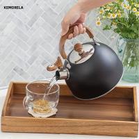 Kettle De Acero Inoxidable 2.5L Con Mango Resistente Al Calor Para Camping Al Aire Libre Apto Para Estufa De Gas Y Inducción - details 1