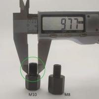 Adaptadores De Espejo Para Motocicleta 1 Pares Negro Conversión De Espejos Traseros Tornillos M10 10MM M8 8MM Derecho E Izquierdo Hilo - details 4