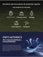 Chaqueta De Montañismo Para Hombres Y Mujeres Impermeable Y a Prueba De Viento Para Esquí Y Deportes Al Aire Libre Marca NameNoEnName_Null Lining Material POLYESTER Tamaño Verdadero Tipo De Chaqueta Windbreaker - details 3