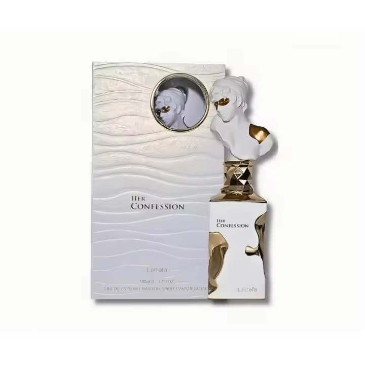 Perfume Lattafa Her Confession Eau de Parfum 100 ml - Fragancia femenina y sofisticada con aroma floral y amaderado, de larga duración - 1