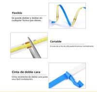 Sensor De Movimiento RF PIR LED COB Para Iluminación Nocturna Portátil Inalámbrica 24V Para Dormitorio Camastro Pasillo Armario Luz De Camino - details 2