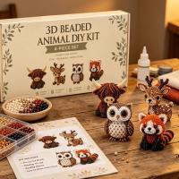 Kit De Artesanía De Perlas De Colores Vibrantes Con Bird Y Animales Para Decoración De Hogar Y Joyería Hecho Para Adultos - details 2