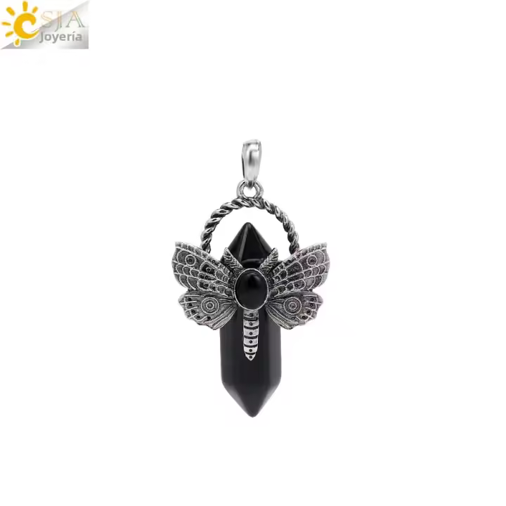 Collar De Delfín Natural Piedra Cristal Colgante Sanación Fluorita Labradorita Amatista Joyería Unisex Tendencia H479 - 1