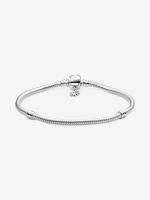Pandora - Pulsera Pandora Moments con cierre de margarita y cadena de serpiente - Plata de ley - details 2