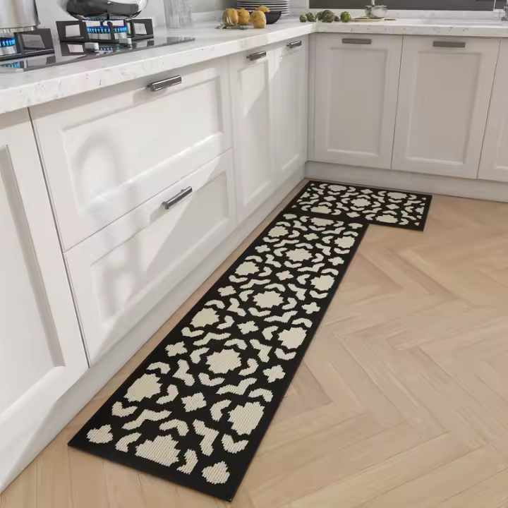 Alfombra De Cocina Absorbente Y Resistente a La Grasa Alfombra De Máquina Lavable Larga Alfombra Anti-resbaladiza Para Puerta - 1