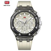 Reloj De Pulsera Para Hombre MINI FOCUS Ultra-ligero Con Caja Octagonal Transparente Multifuncional Resistente Al Agua Y Al Shock Estilo Deportivo - details 8