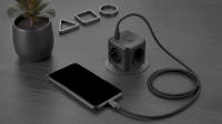 Mars Gaming MD-CUBE20, PowerCube Multifunción Compacto, 3 Enchufes SCHUKO + 2 USB-C + 2 USB-A, Carga Rápida PD 20W, Tecnología GaN, Botón ON/OFF con LED, 9 Protecciones, Enchufe Europeo Tipo F, Negro o Blanco - details 3