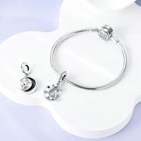Encantos Originales De Plata 925 Para DIY Pulsera Y Collar Joyería Para Mujer Con Deseño De Sol Y Luna Joyas Delicadas - details 13
