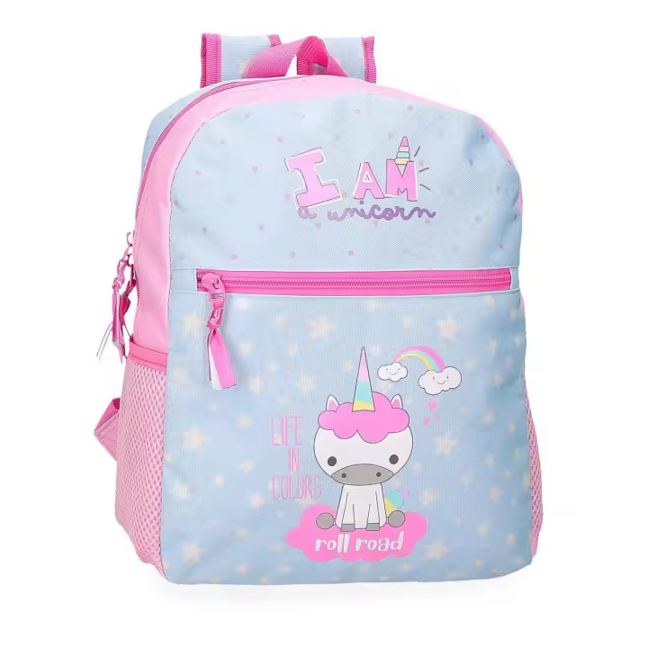Roll Road Mochila Escolar Poliéster I Am A Unicorn Azul - 1