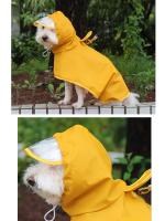 Ropa Impermeable Para Perros Ropa De Invierno Con Capucha Adecuada Para La Estación Lluviosa Disponible En Amarillo Talla Única - details 5