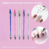 Kit De Decoración De Uñas DIY Con Herramienta De Recogida De Strass 2PCS Y 2 Puntas De Cera Adicionales Dual-Ended Para Piedras Preciosas - details 0
