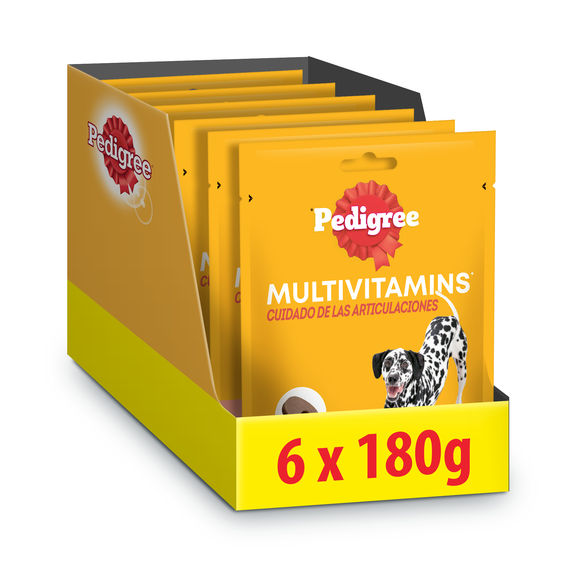 Pedigree Multivitamins Snacks Masticables Suaves para Articulaciones (6 x 180 g)