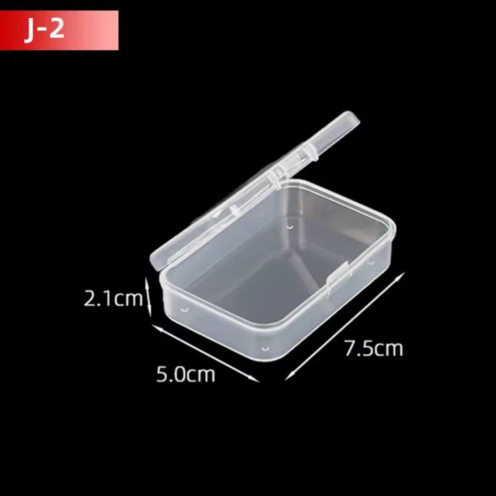 Caja De Almacenamiento PP Mini Transparente De Plástico Para Joyería Piedras Preciosas Artículos Pequeños Caja Cuadrada Rectangular Reutilizable - 1