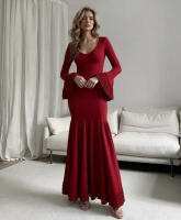 VESTIDO FLAMENCA LICRA FABRICADO EN ITALIA . TALLAS XS/S 34/36 - 72CM 60CM 76CM . M/L 38/40 - 80CM 68CM 84CM . XL/XXL - 42/44/46 - 92CM 80CM 96CM LARGO 150CM - details 0