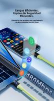Cable De Carga Rápida NNBILI 240W USB C a Tipo C Dual Para Samsung iPhone 15/16/17 Huawei Tableta Cable De Datos PD 100W - details 2