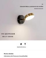 Lámparas De Pared LED Para Interior Luz De Lectura Nórdica Para Dormitorio Y Pasillo Iluminación Decorativa Para El Hogar - details 7