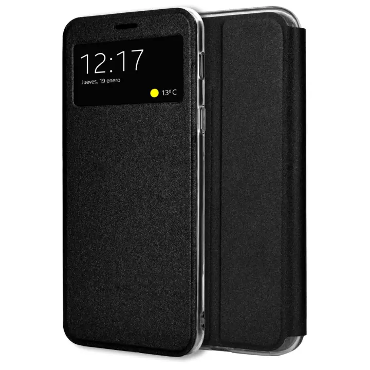 Funda Libro Soporte con Ventana para Xiaomi Redmi 15C 4G / 5G color Negra - 1