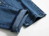 Jeans Slim Para Hombre Estilo Hip-Hop Y Rock Patchwork Vintage Pantalones De Cuero Genuino De Alta Calidad Moda Estadounidense - details 10