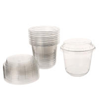 10Pcs Copas De Mousse Desechables De 10Oz Con Tapa Cajas De Plástico Transparentes Para Helado Postre Picnic Jalea Yogur - details 13