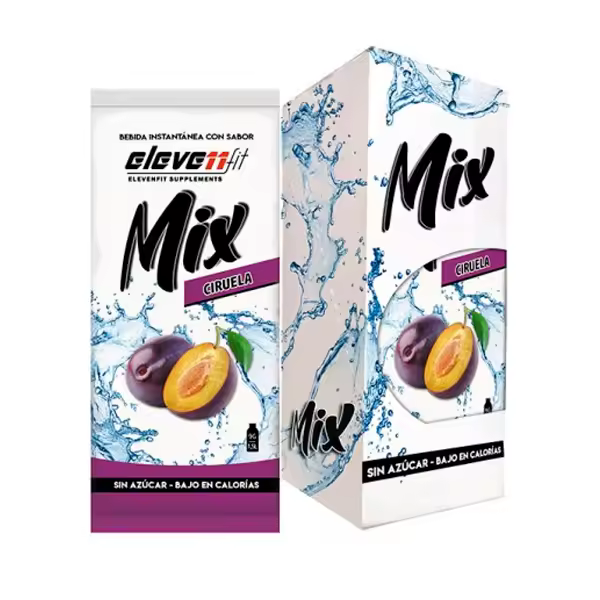 Eleven Fit Mix Instantáneo, Caja de 24 Sobres - Prepara 1.5L de Bebida Saludable - Sin Azúcar, Baja en Calorías y Carbohidratos - Ideal para Agua/Leche, Cocinar y Preparar Postres - Mejora tu Dieta - Apto para Adultos y Niños - 1