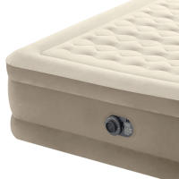 INTEX - Colchón hinchable doble Deluxe Ultra Plus 152x203x46 cm, para 2 personas, máximo 272 kg, cama hinchable para interior, PVC laminado, resistente a pinchazos, incluye hinchador eléctrico, bolsa de transporte - details 5