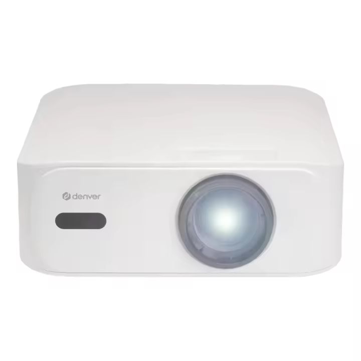Denver PR-4300 Blanco / Proyector HD (hasta 180") con 400 lúmenes ANSI y compatibilidad con entrada 4K - 1