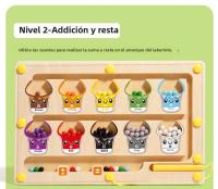 Juegos De Aprendizaje Montessori Con Mágnetes Tablero De Laberinto Juguetes Educativos De Madera Para Niños Edad 3-6 Años Color Cuenta Clasificación - details 18