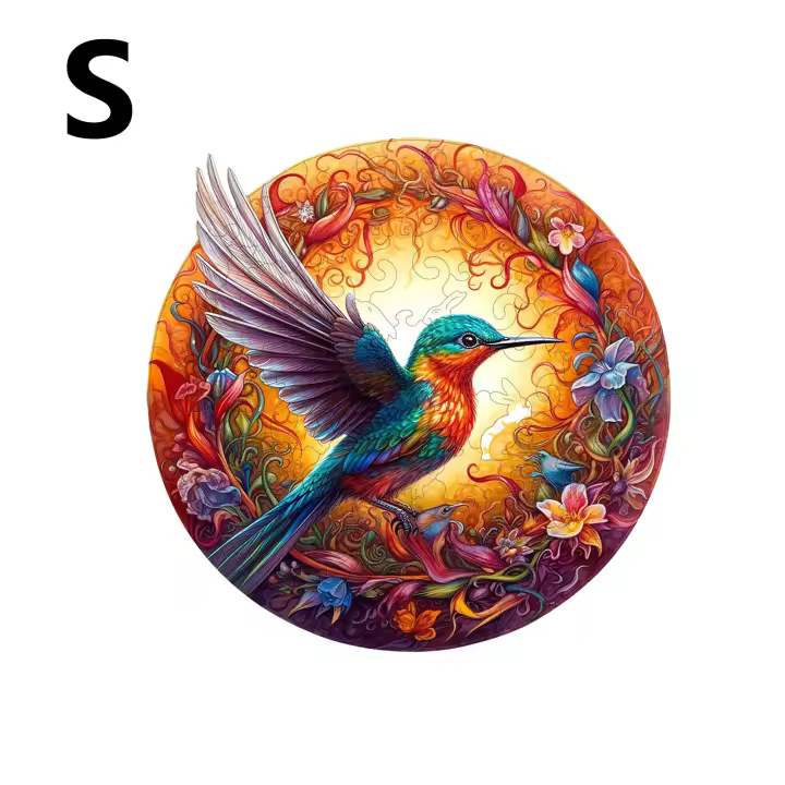 Puzzle De Madera Con Patrón De Pavo Real En Forma Irregular Juego De Rompecabezas Para Regalo De Halloween Navidad Cumpleaños Para Adolescentes Y Adultos - 1