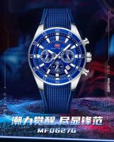 Reloj De Pulsera Deportivo Casual Para Hombres MINI FOCUS Gran Dial Luminoso Resistente Al Agua Cuarzo Multi-function Corona a Contrachavija Calendario - details 5