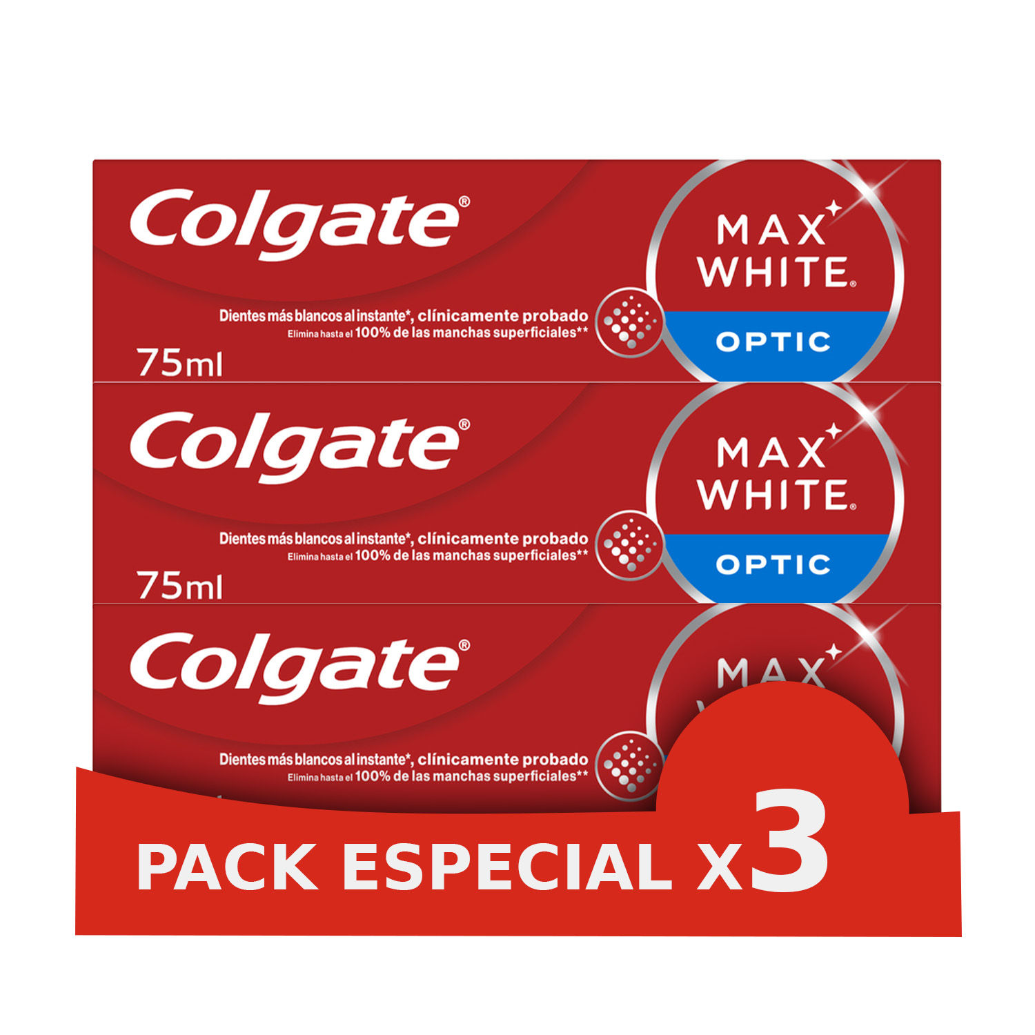 Pasta de dientes blanquedora Colgate Max White Optic 75ml