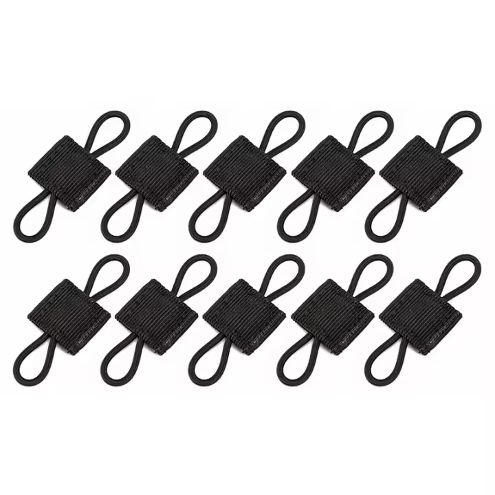 10pcs Cinta Elástica De Nylon MOLLE Con Hebilla Para Exterior Senderismo Caza Chaleco De Caza PTT Antenasticks Tubo De PVC - 1