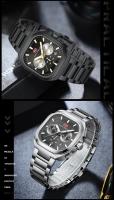 Reloj De Pulsera De Cuarzo MINI FOCUS Para Hombre Con Caja Cuadrada Y Correa De Acero Luminoso Función Multiusos Resistente Al Agua Y Al Shock - details 21