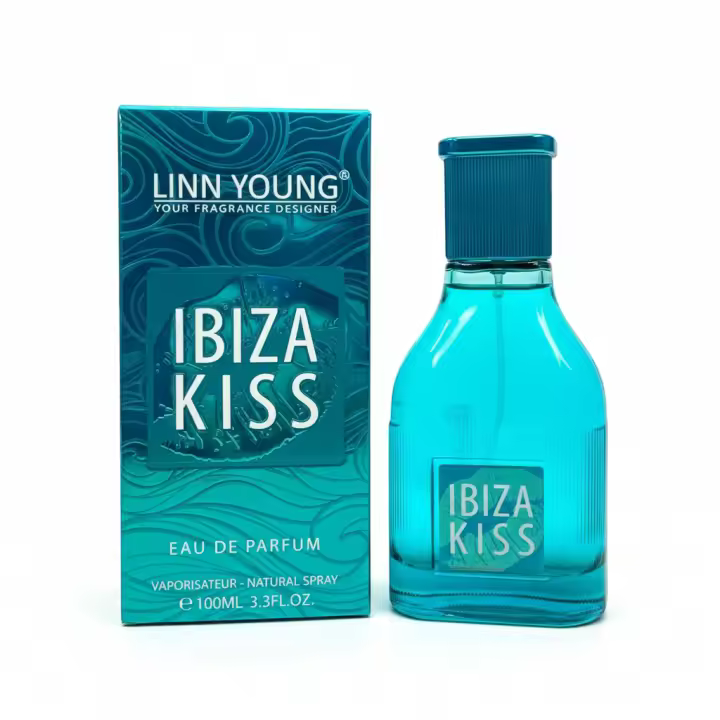 Perfume femenino Ibiza Kiss Eau de Parfum, fragancia fresca y vibrante con un estilo veraniego y desenfadado, ideal para el uso diario y climas cálidos. Presentado en frasco original con estuche. 🚚 Envíos a España 24/48 horas. - 1