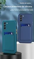 Funda De Silicona Para Samsung Galaxy A73 5G A72 4G A52 A52S A32 A22 A12 Con Porta Tarjetas Y Soporte Antichoque Y Antiarrugas - details 0
