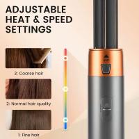 Secador de Pelo 5 en 1 con Cepillo de Aire Caliente, Secador de Un Solo Paso con Cabezales Intercambiables y Cepillo Giratorio, Tecnología Iónica Antiencrespamiento, 3 Velocidades + Función Aire Frío, Styling Profesional para Secar, Alisar, Dar Volumen - details 5