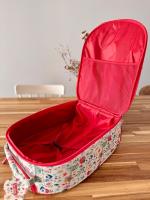 Maleta de Viaje con Ruedas Valeria para Niños - Diseño Floral y Compartimentos Especiales - Marca La Nina - details 1