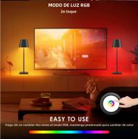 Lámpara De Escritorio LED Moderna Multicolor Recargable Sin Cable Para Estudio Y Oficina Lámpara De Noche Táctil Para Habitación - details 5