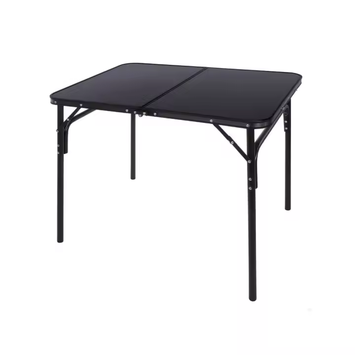 Mesa de camping Aktive diseño maletín negro 70x90x60 cm - 1