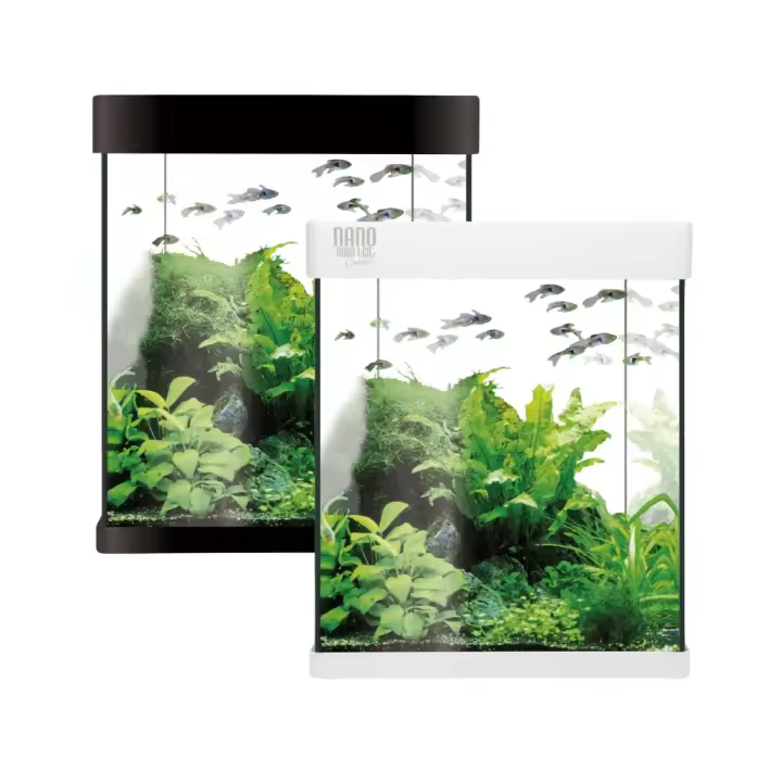 ICA - Kit Nano Aqualed 10 (10 Litros) - Kit Completo con Acuario de Cristal para Agua Dulce - 1
