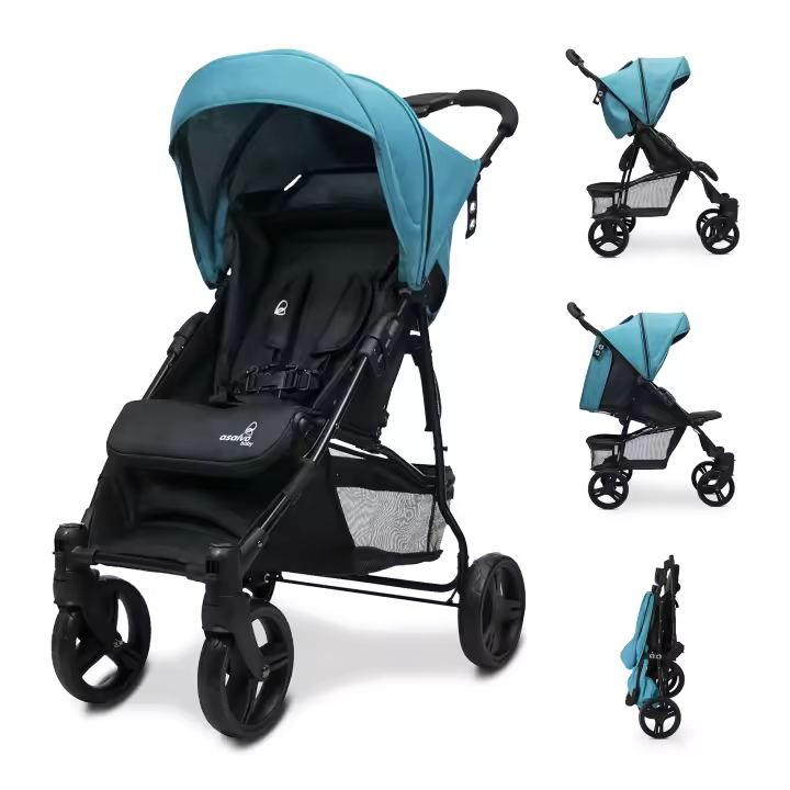 Asalvo Silla de paseo para Bebé Cádiz Candy - Carrito de bebé resistente, con chasis de acero y barra frontal extraíble - 1