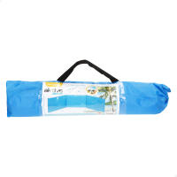 AKTIVE Paravientos playa, 300x75/85 cm, azul, 3 paneles, poliéster, protección solar UV30, varillas de aluminio, con piquetas, funda de transporte con asa, cortavientos plegable, camping gas - details 3