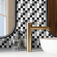 Papel Tapiz De Mosaico Impermeable Autoadhesivo 3D Para Cocina Baño Decoración Del Hogar Adhesivo De Pared PVC Clásico - details 27